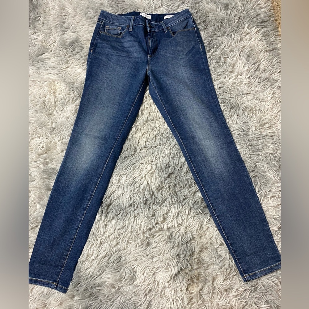 Jessica Simpson Blue Skinny Jeans with Gradient Fade